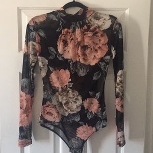 Floral Bodysuit NWOT